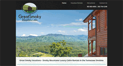 Desktop Screenshot of greatsmokyvacations.com